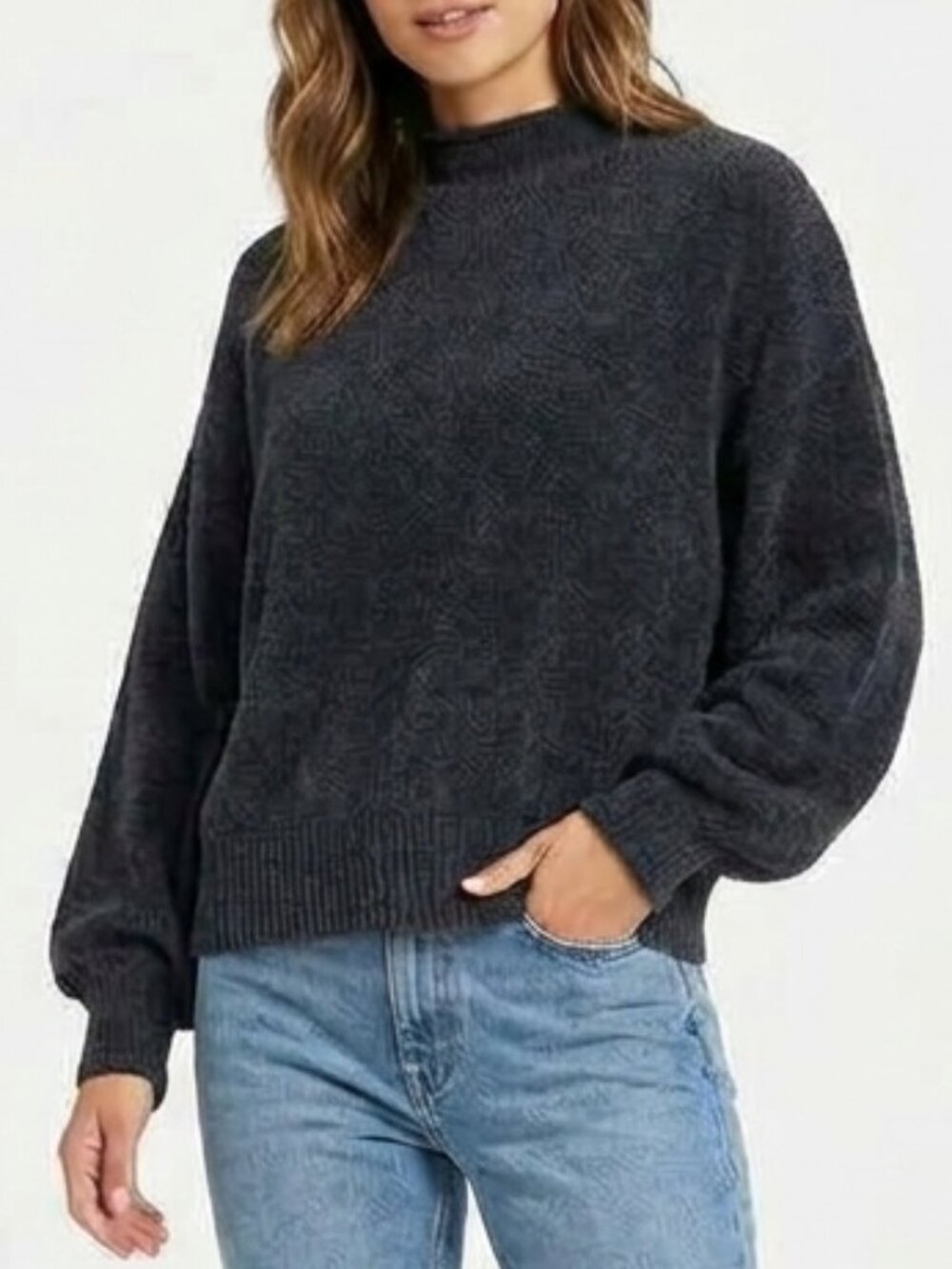 H&M divided, oversized fluffy sweater, size L 🐈‍⬛🖤